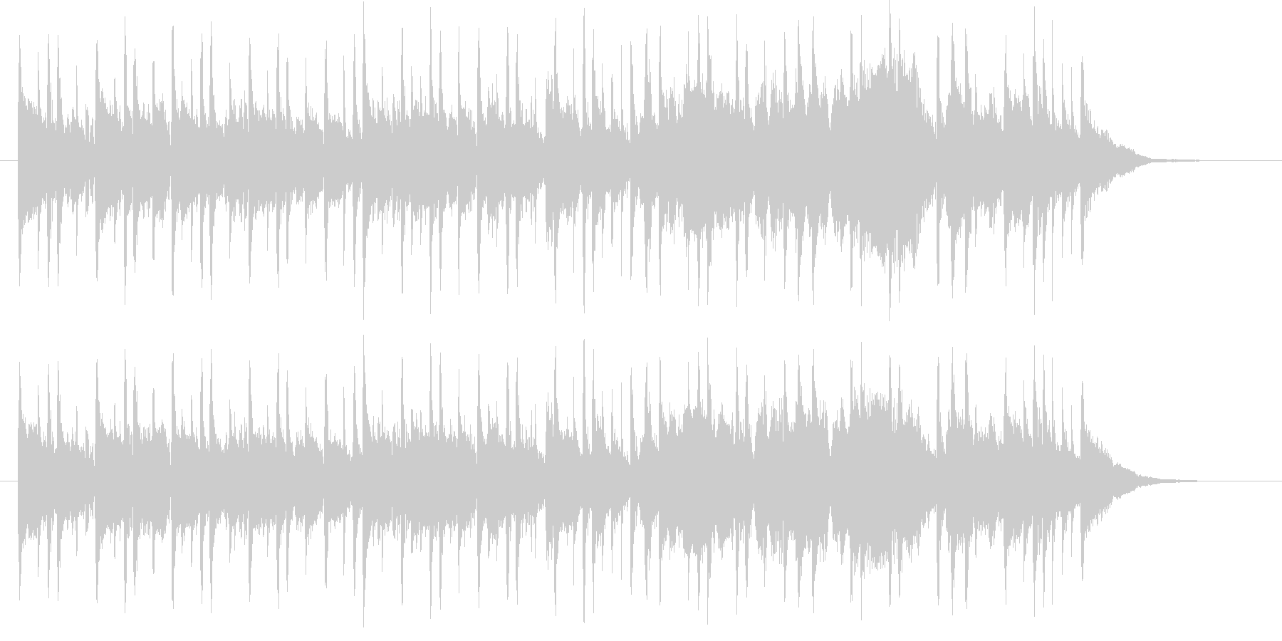 和やかでゆったりした音楽の未再生の波形