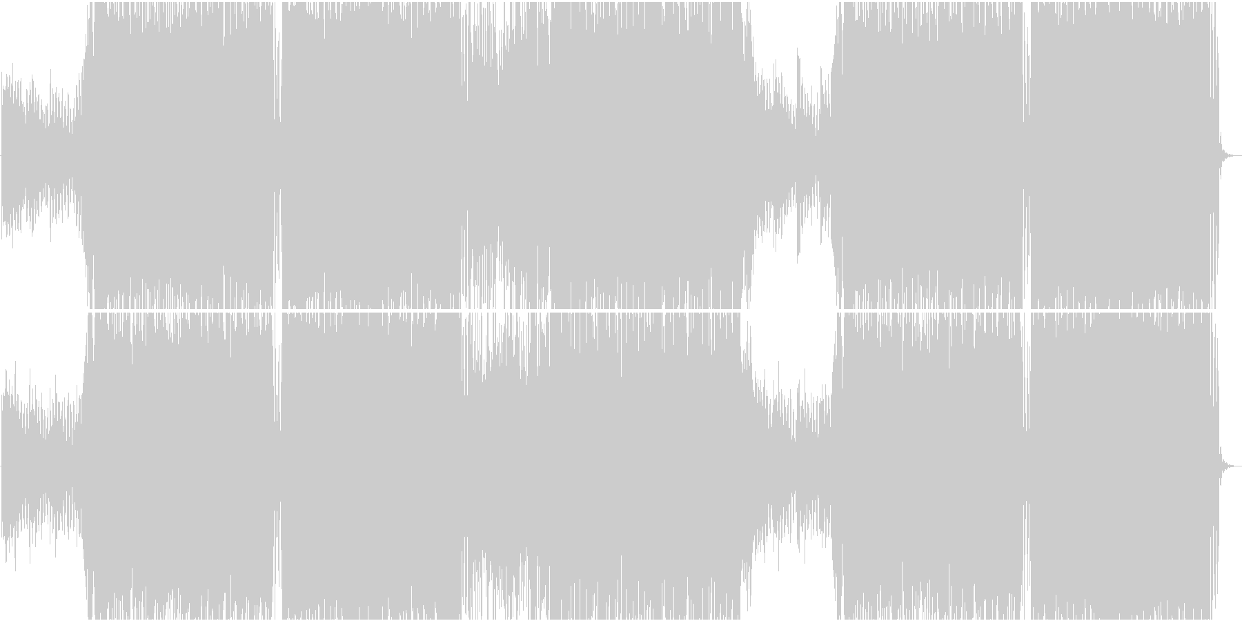 ゆったりとした明るいEDM_02の未再生の波形