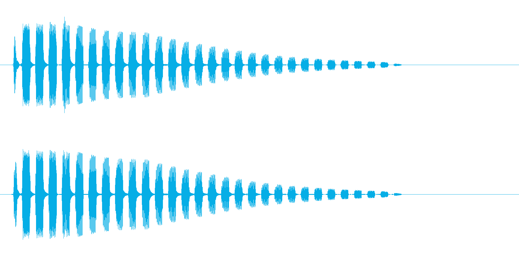 ビヨンッ (生物が跳ねる音)の再生済みの波形