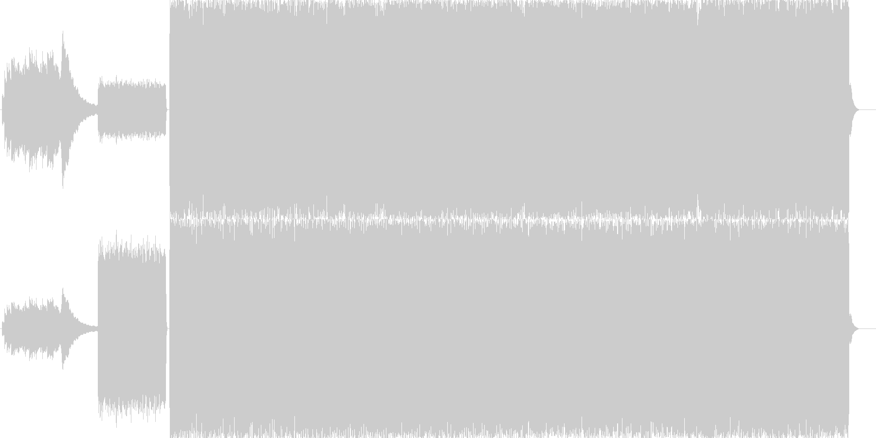 スケートのCMに使える疾走バンドサウンドの未再生の波形