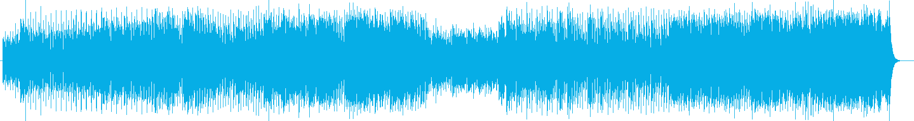 軽快でアコースティックな音色が心地よい曲の再生済みの波形