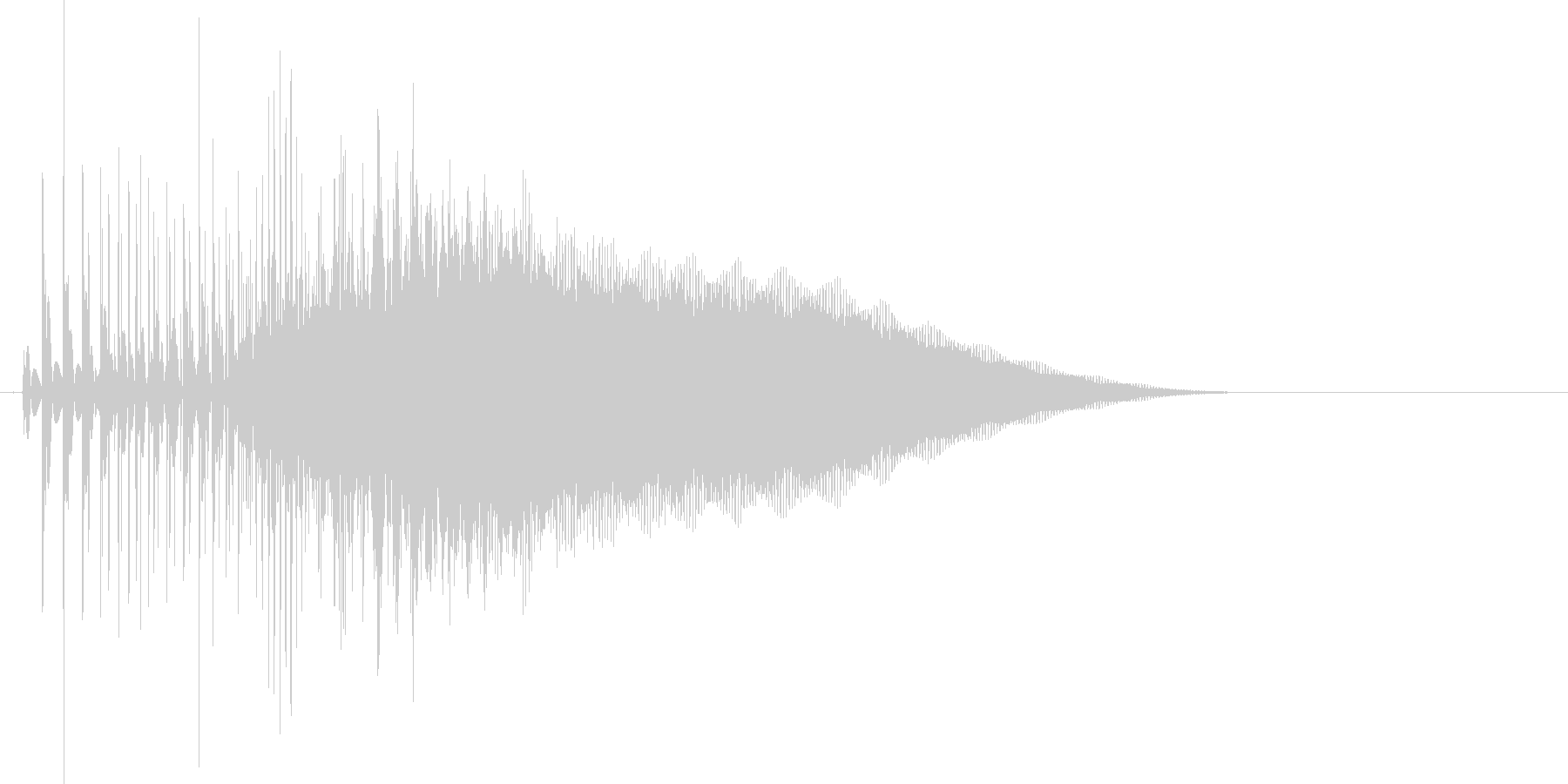 8bit音源の(波動砲ビーム音)1の未再生の波形