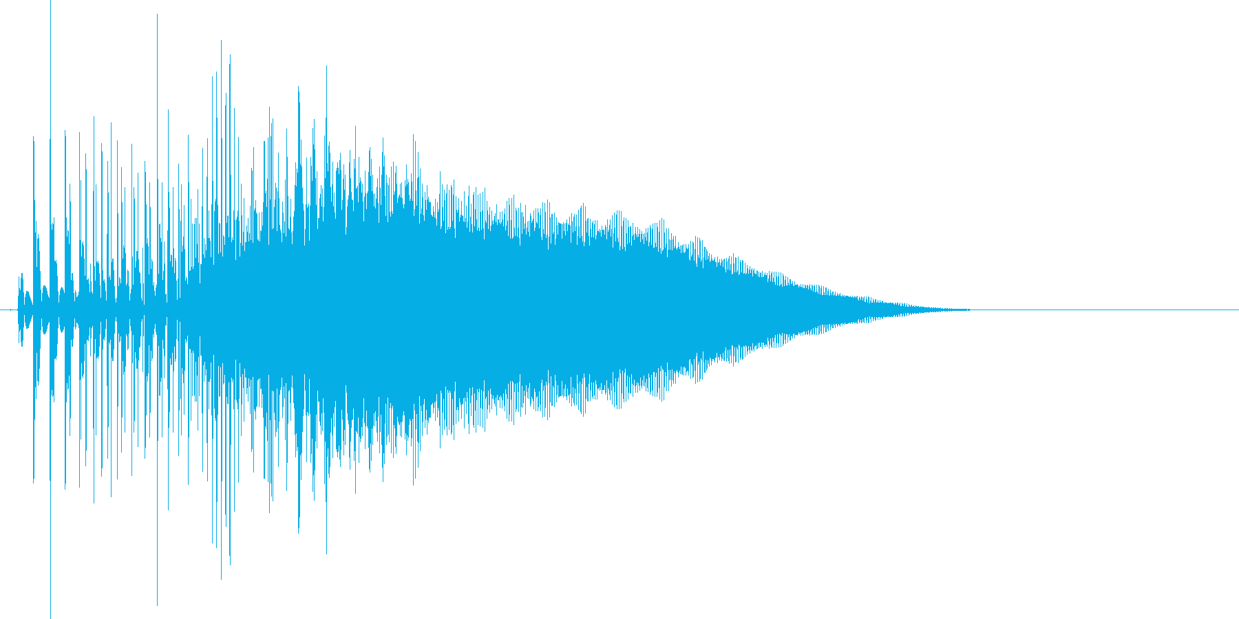 8bit音源の(波動砲ビーム音)1の再生済みの波形