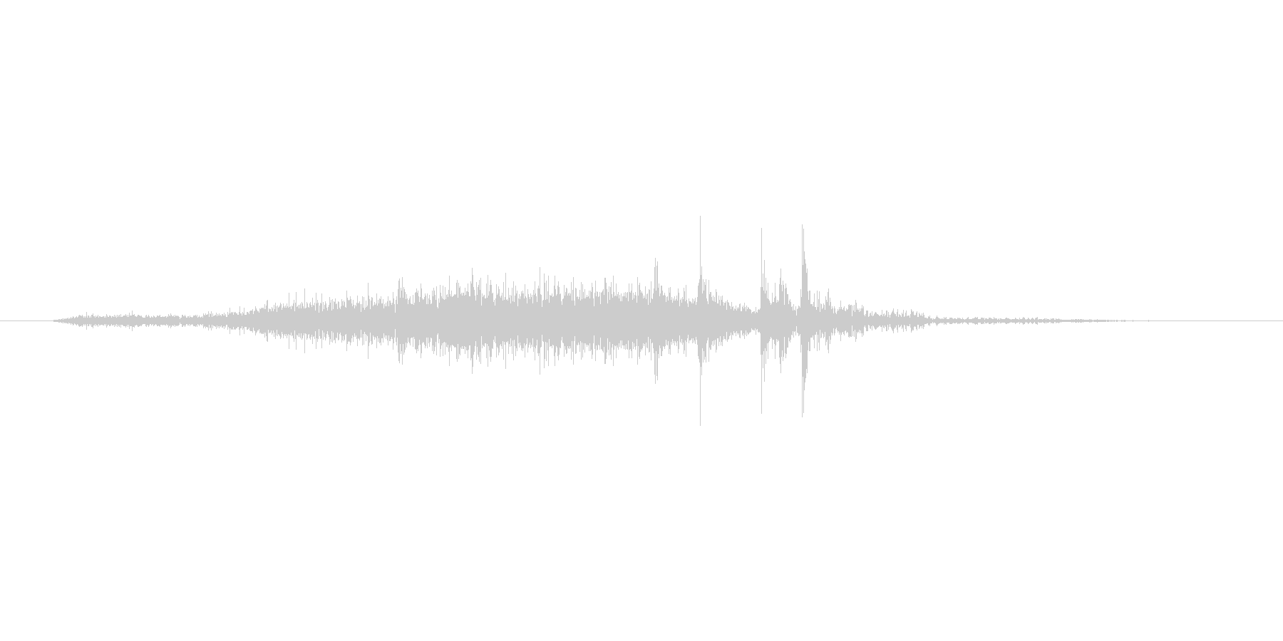 ページめくり音ですの未再生の波形