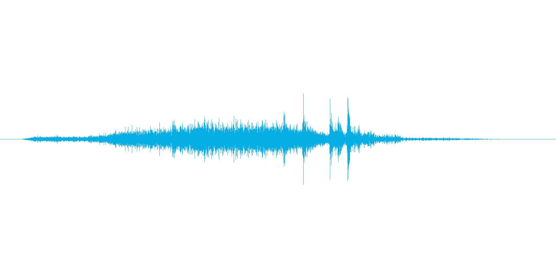 ページめくり音ですの再生済みの波形