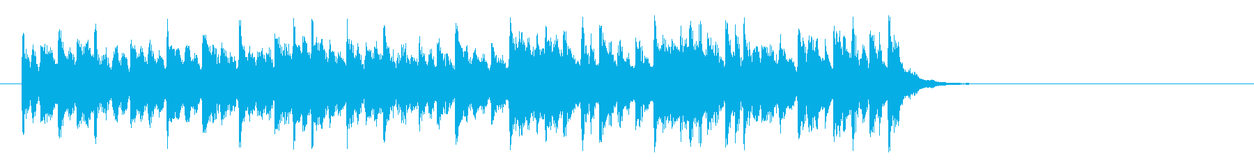 感動の終わりを迎える楽曲(イントロ)の再生済みの波形