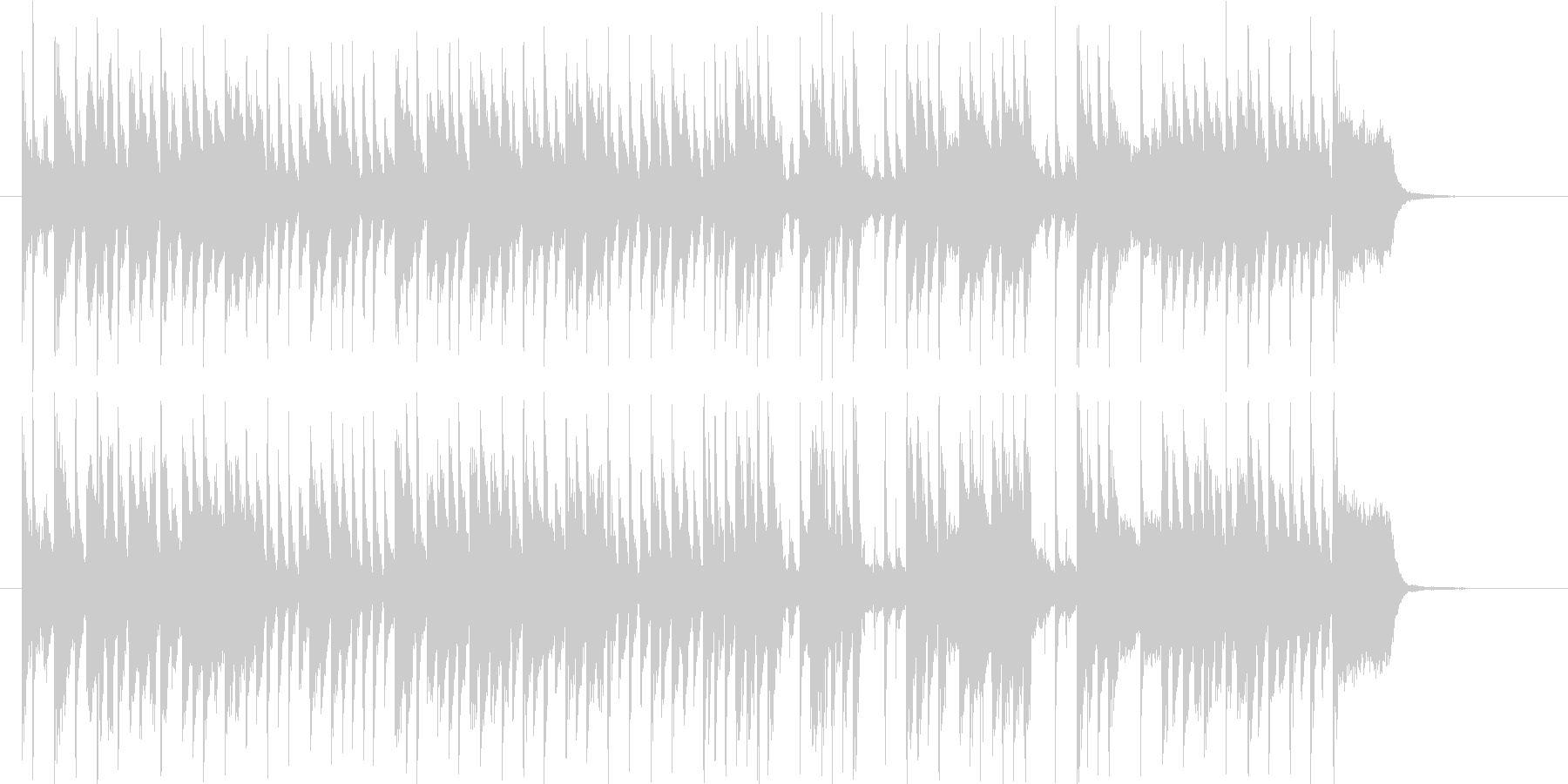 明るくて和やかな音楽の未再生の波形