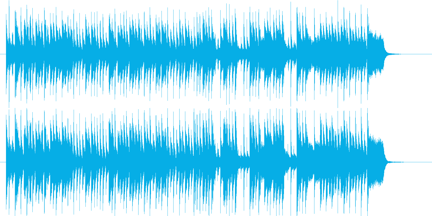 明るくて和やかな音楽の再生済みの波形