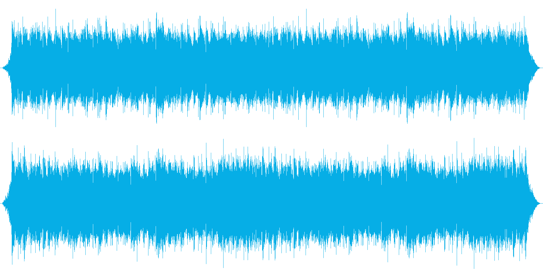 吹き抜ける風をイメージしたループ曲の再生済みの波形