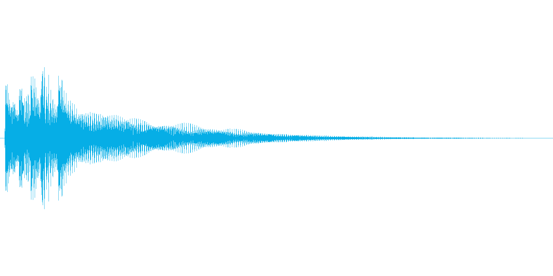 アプリのタッチ音にの再生済みの波形