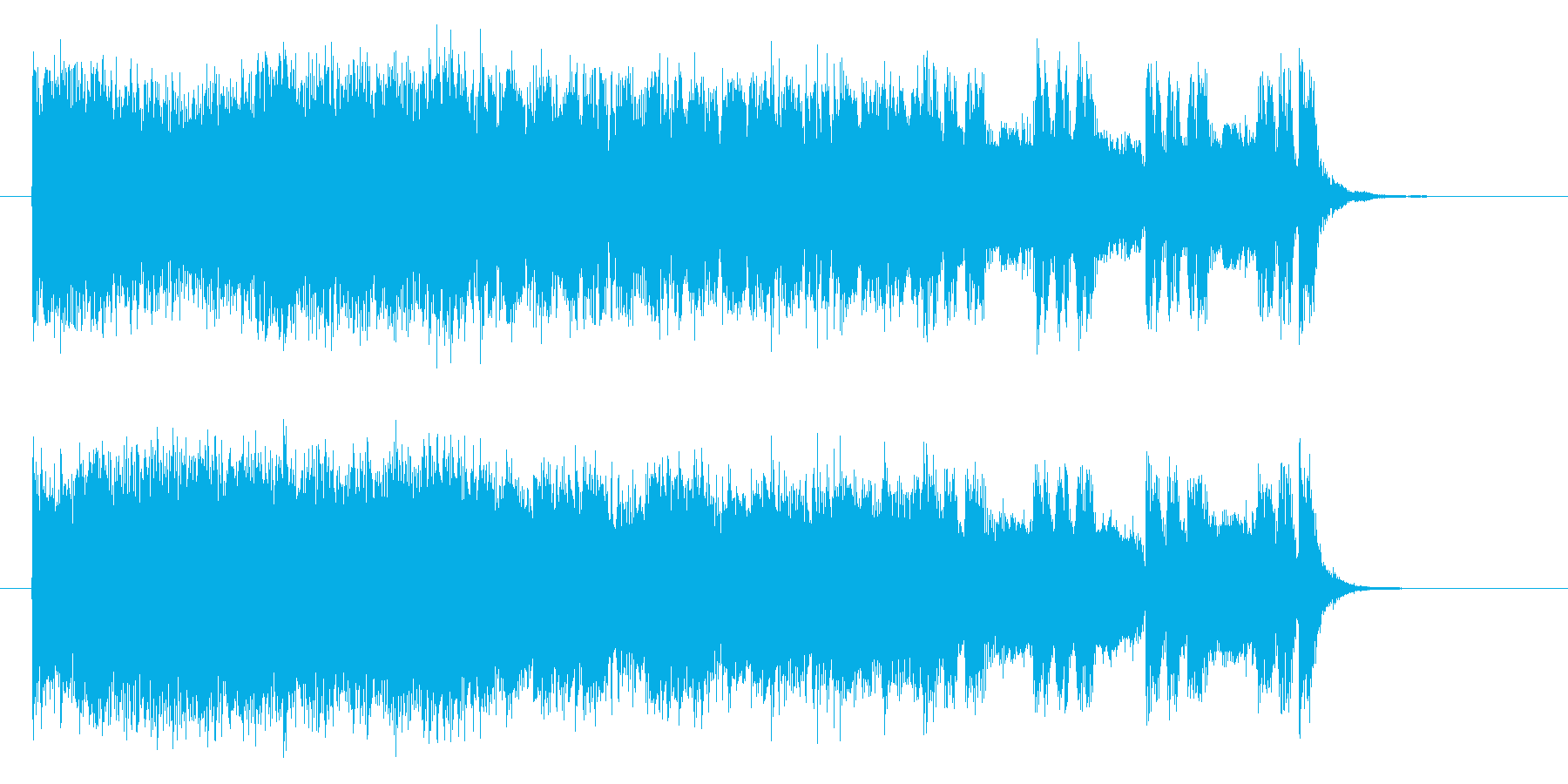 テクノ調で爽快なロックの再生済みの波形