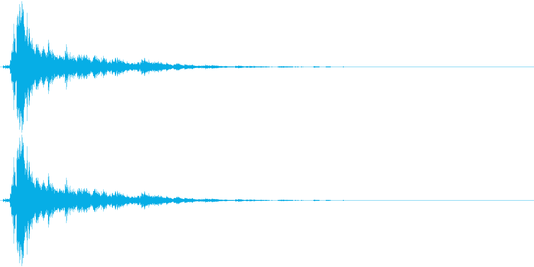 音侍SE「シャン〜〜!」象徴的な鈴の音1の再生済みの波形