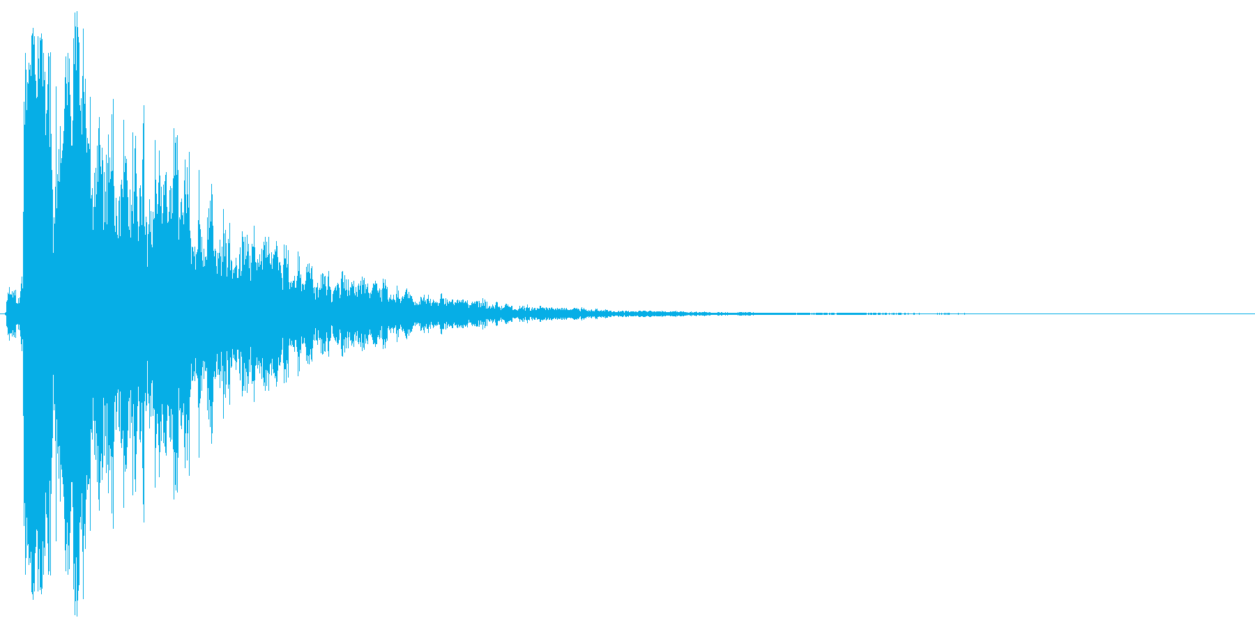 シャーン。きらめく・テロップ音(鈴・低)の再生済みの波形