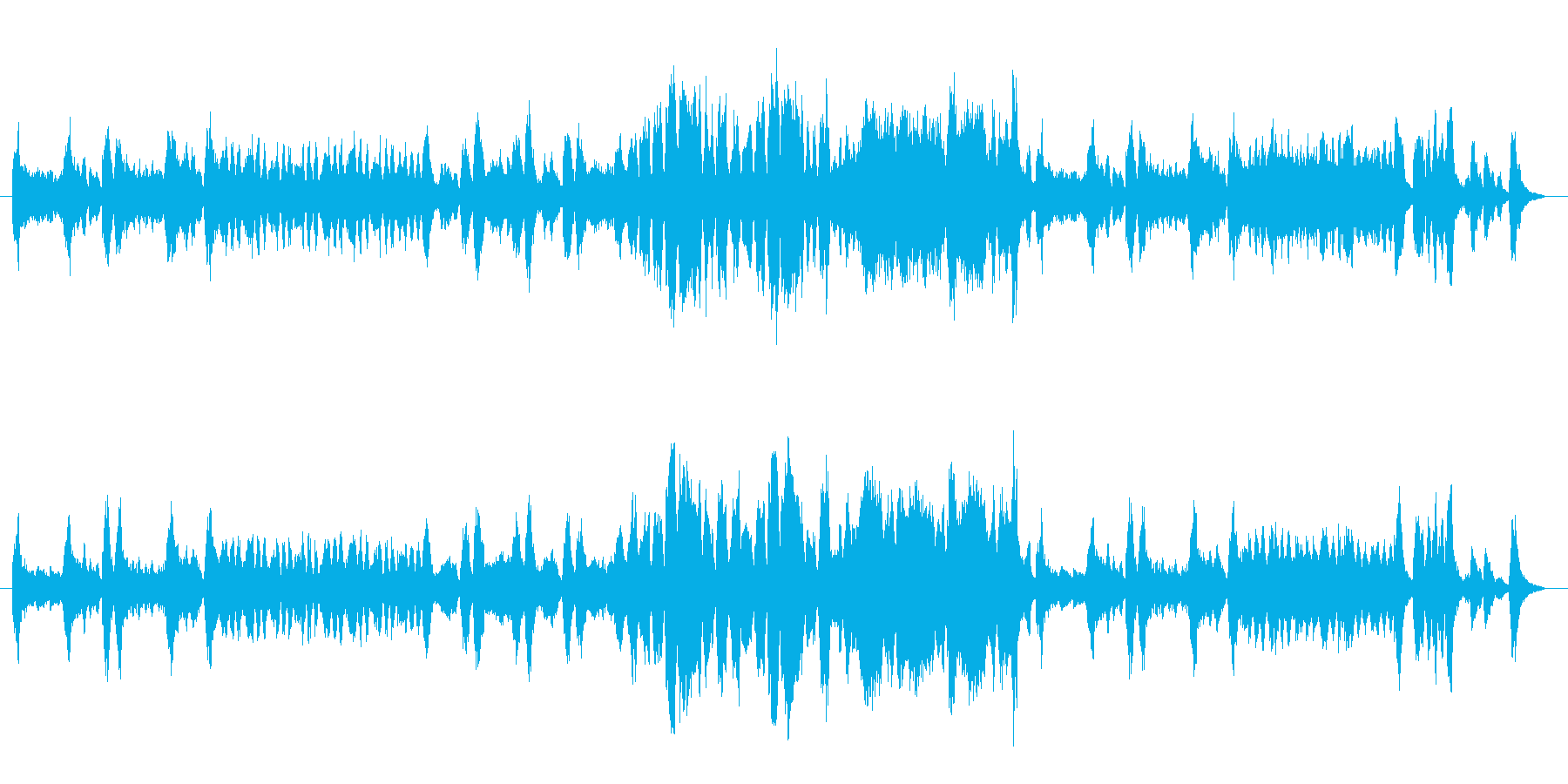 チェンバロが印象的でクラシカルな曲の再生済みの波形