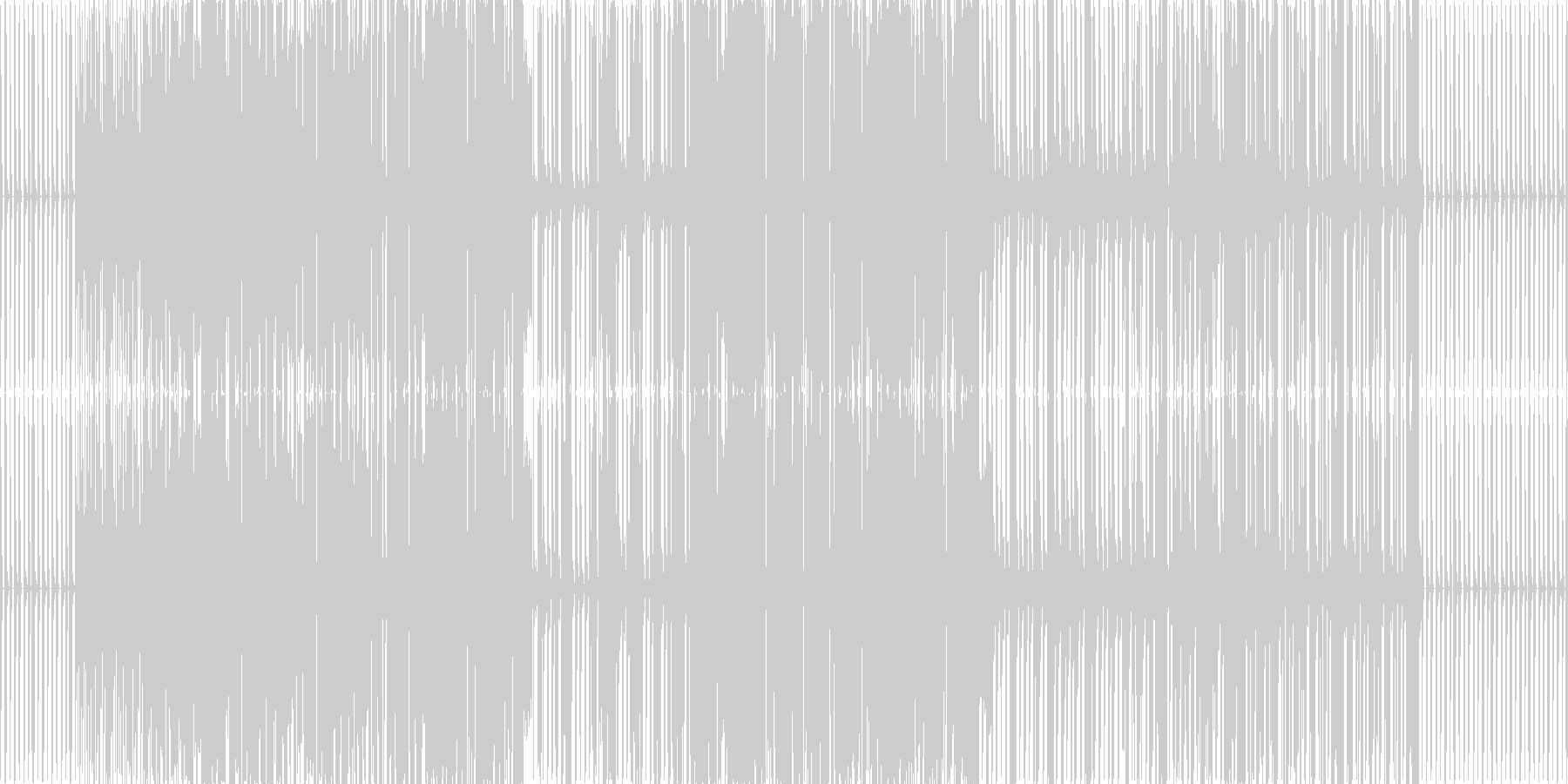 激しい曲ですの未再生の波形