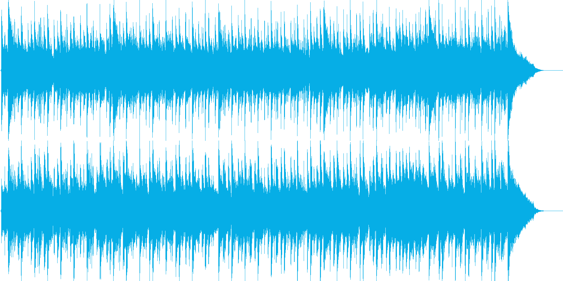 のどかで和の雰囲気を感じる紀行風BGMの再生済みの波形