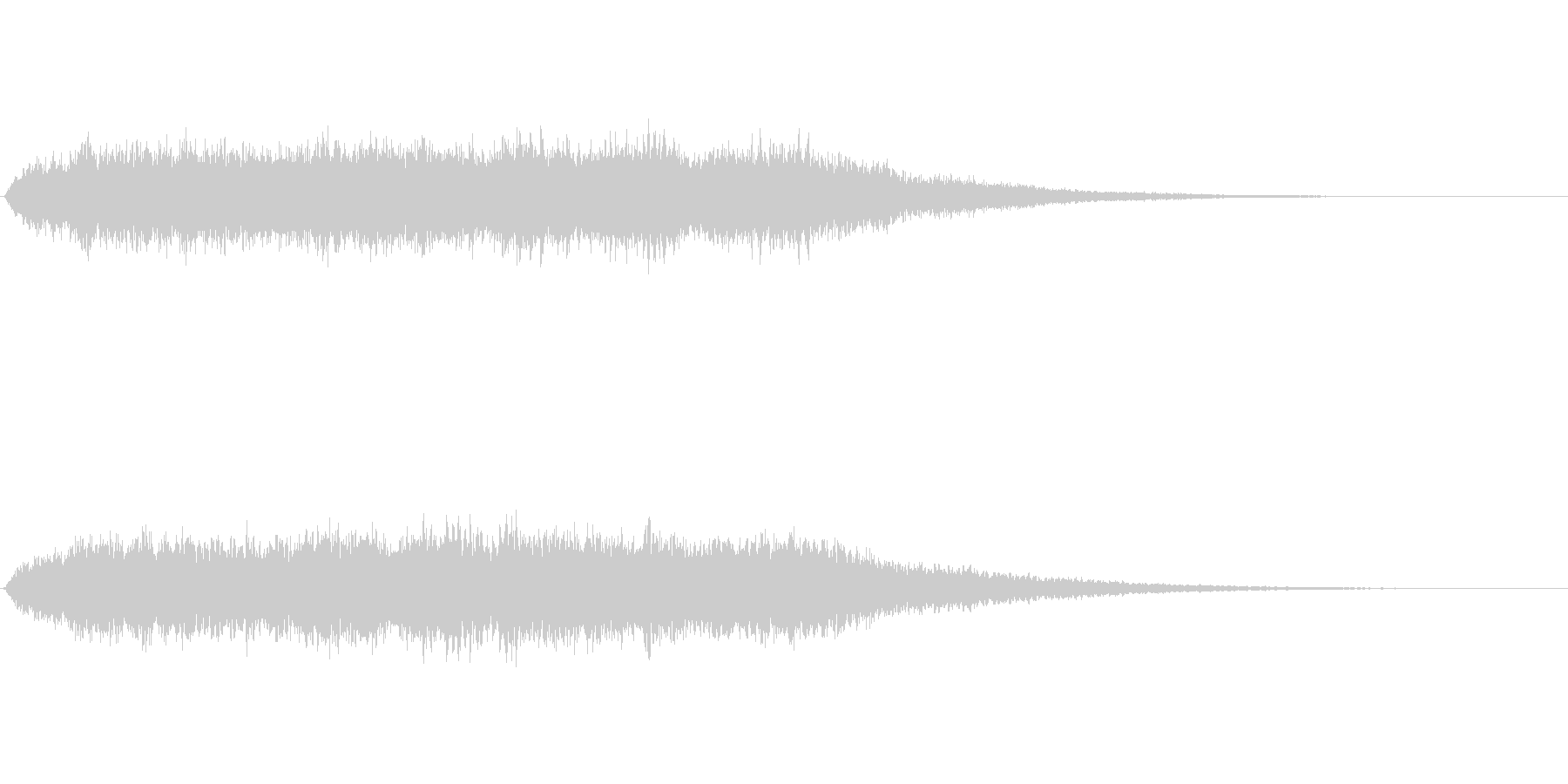 神秘的な音です の未再生の波形