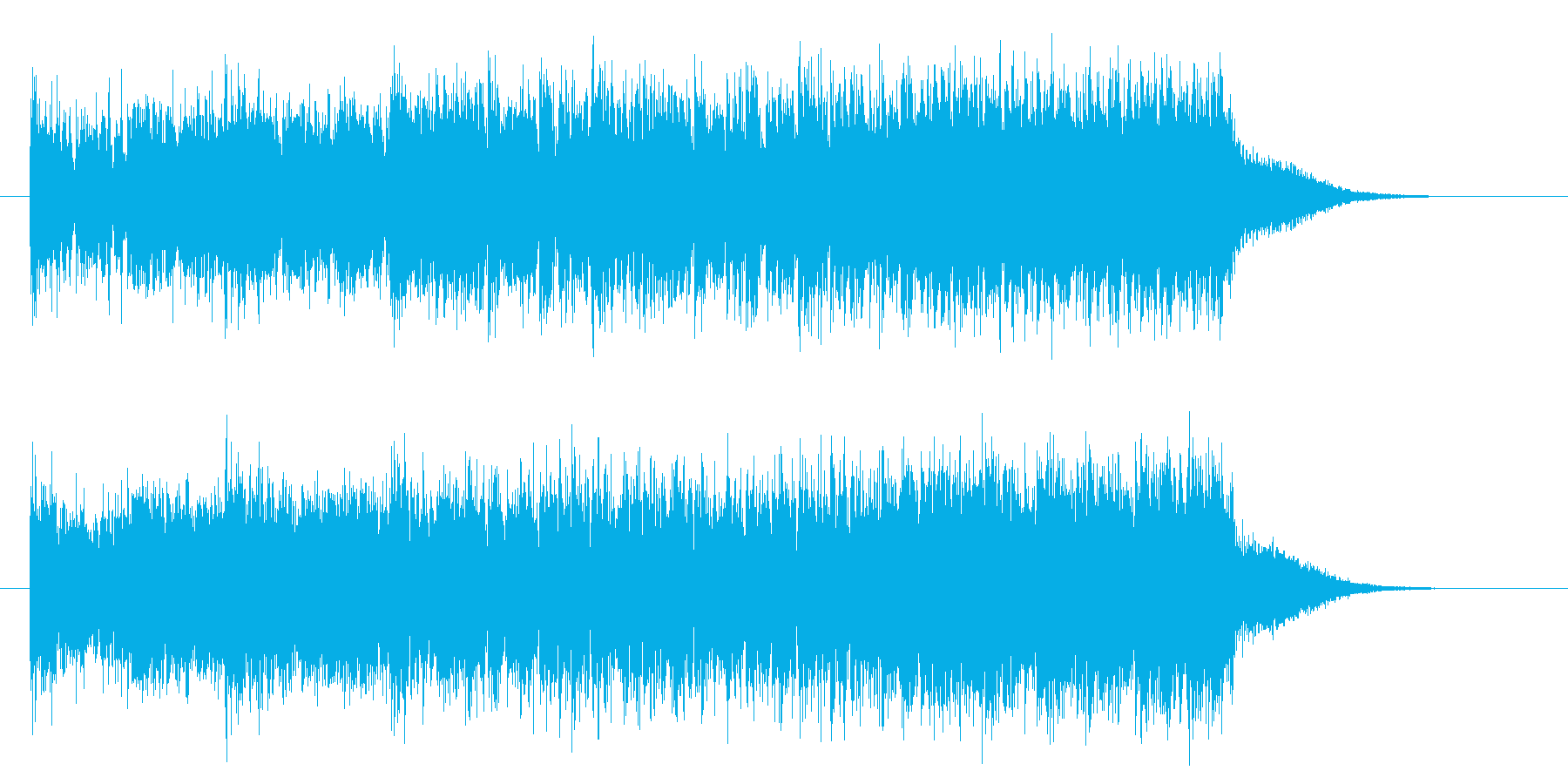 激しく勢いあるギターによるハードロックの再生済みの波形