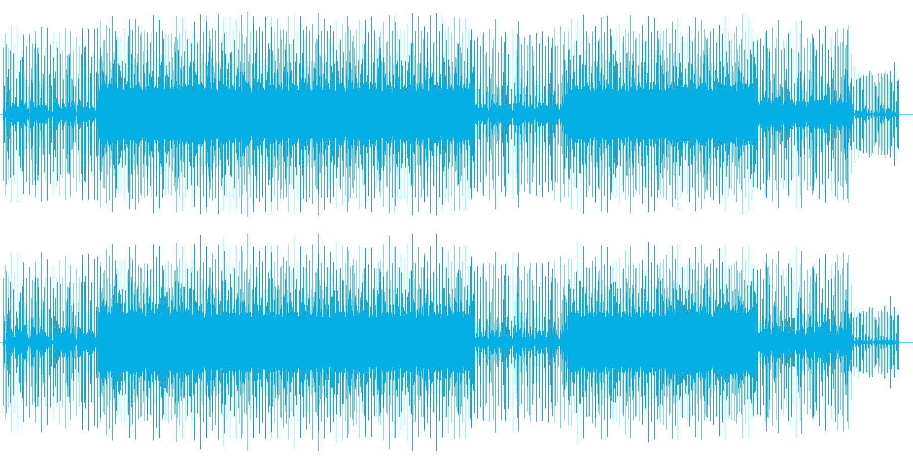 フワフワしたイメージの魅惑的な曲の再生済みの波形