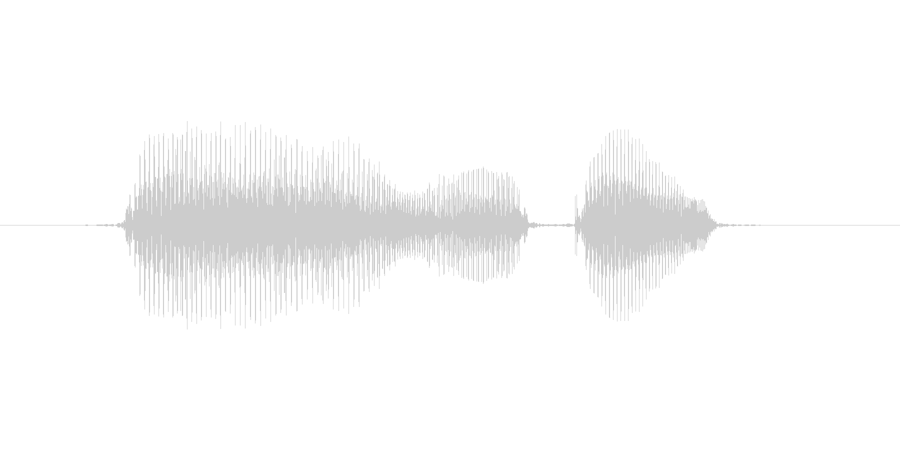 May I help you? (発音…の未再生の波形