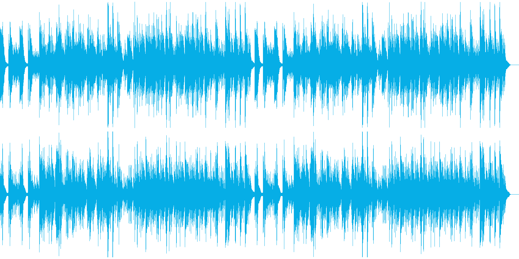 しんと静まり返るようなソロ・ピアノ曲の再生済みの波形