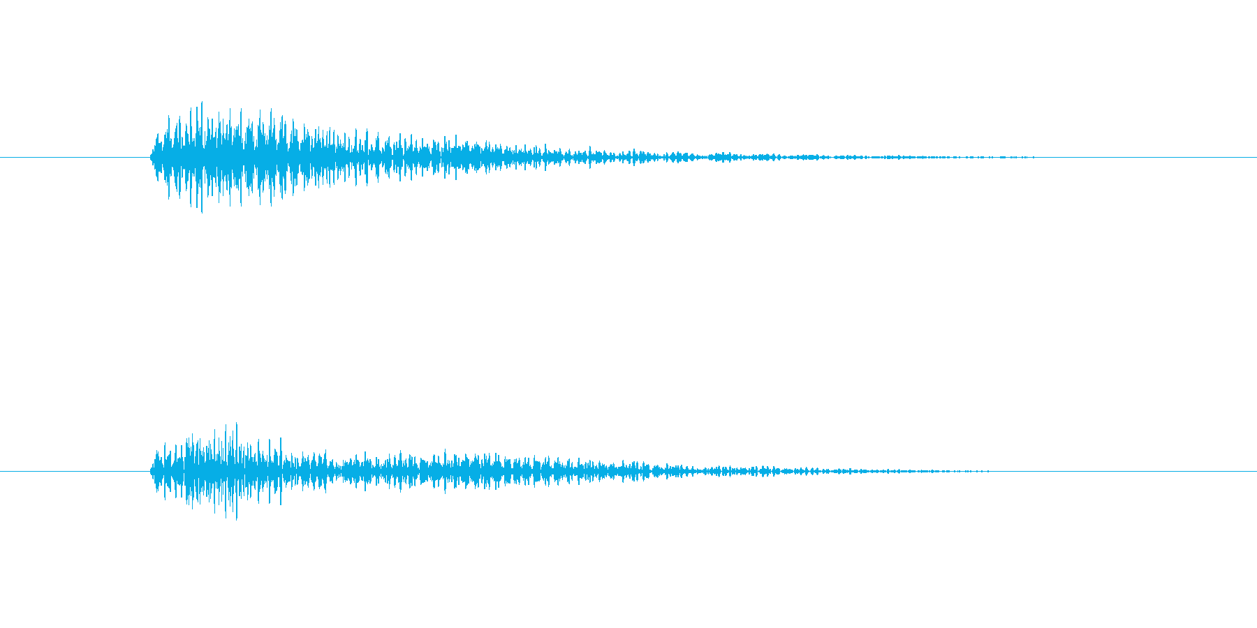 ベンッ。 デジタル効果音。の再生済みの波形