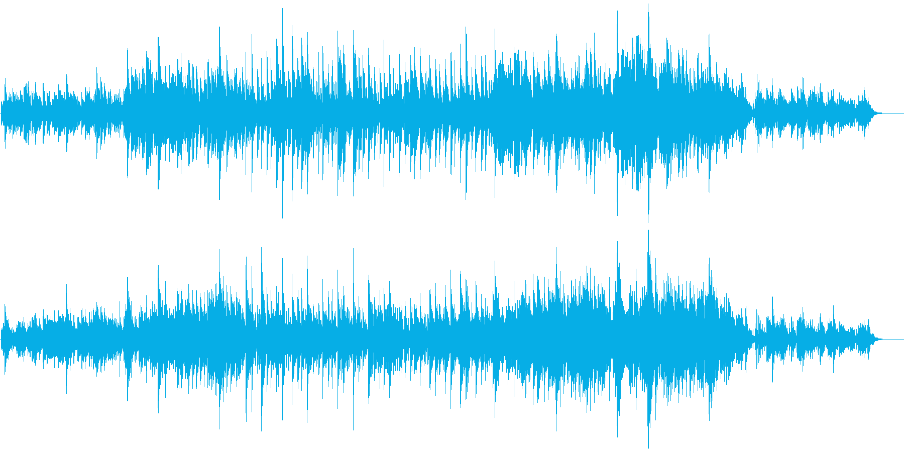 温もりのある優しく優雅な雰囲気のピアノ曲の再生済みの波形
