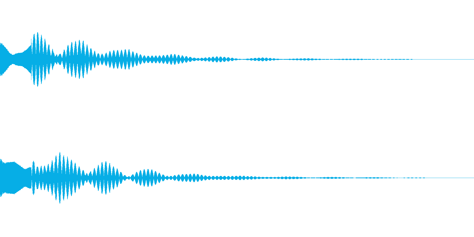 サスペンスっぽい怪しい単音のエレピの音の再生済みの波形