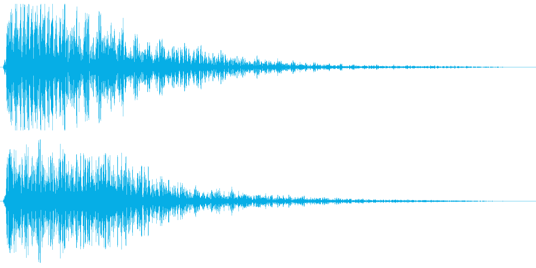 ゴ〜ン(大きなものが迫ってくる効果音)の再生済みの波形
