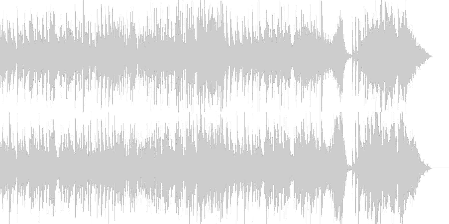 子どもの誕生日を祝ったピアノ曲1の未再生の波形