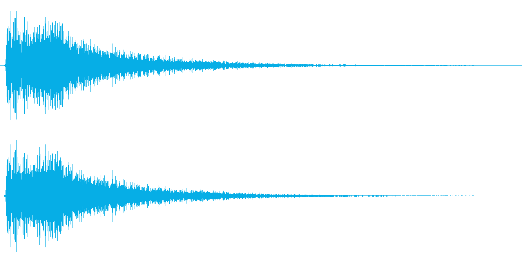 ビーン(注目を集める音)の再生済みの波形