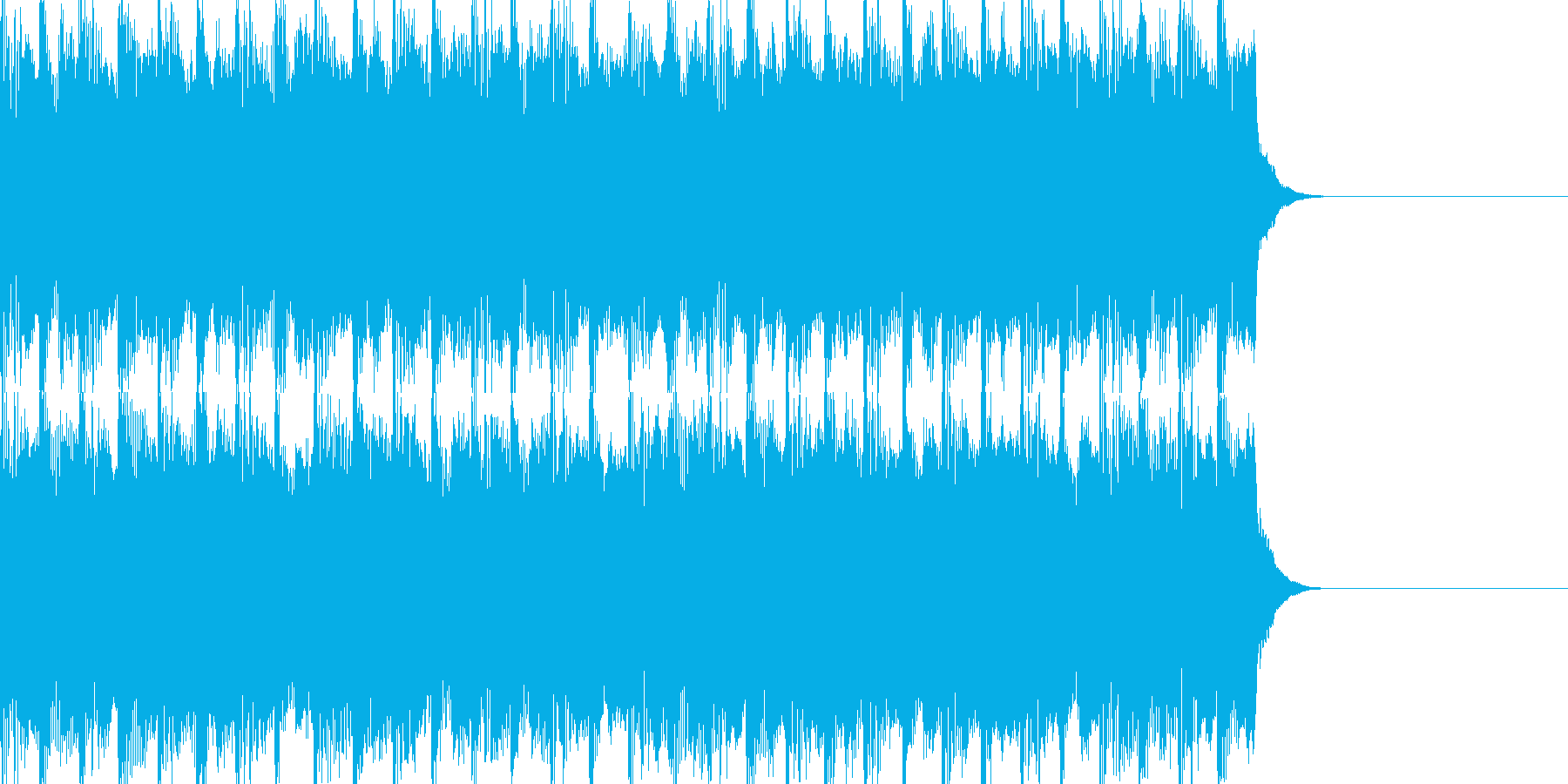 軽快なスピード感のあるBGMです。の再生済みの波形
