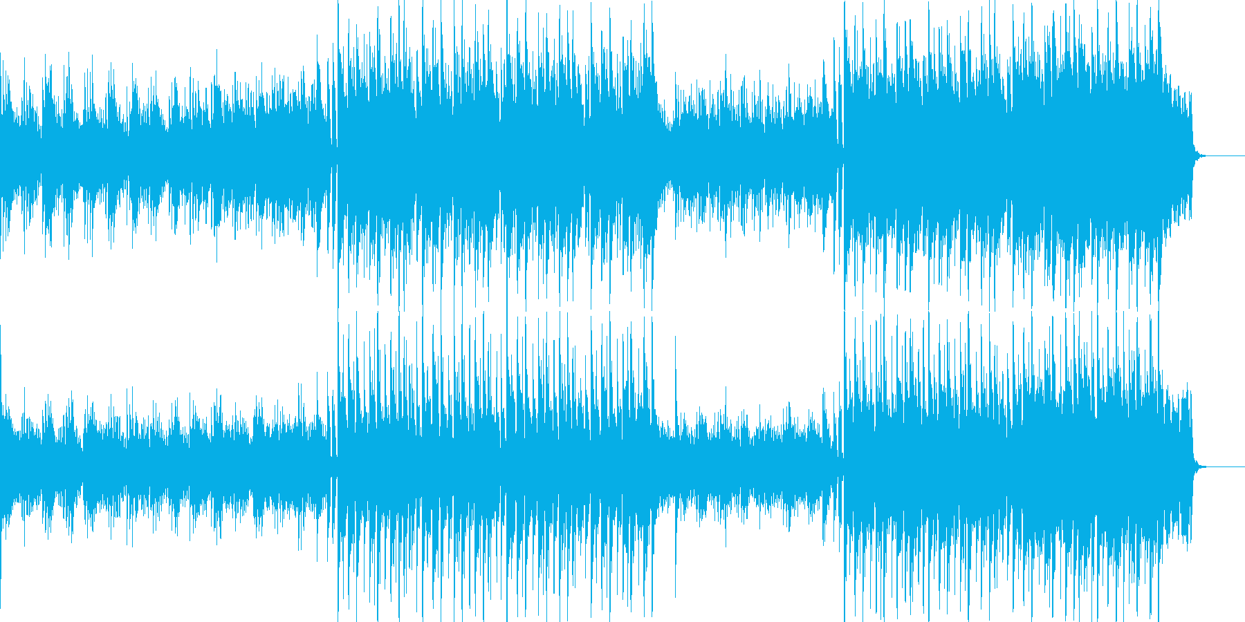 癒し系の穏やかな曲です。の再生済みの波形