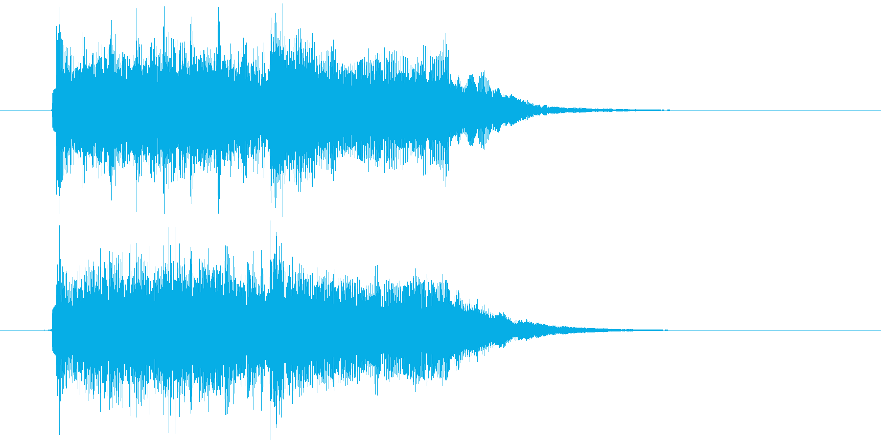 ポップスによるジングル曲、サウンドロゴの再生済みの波形