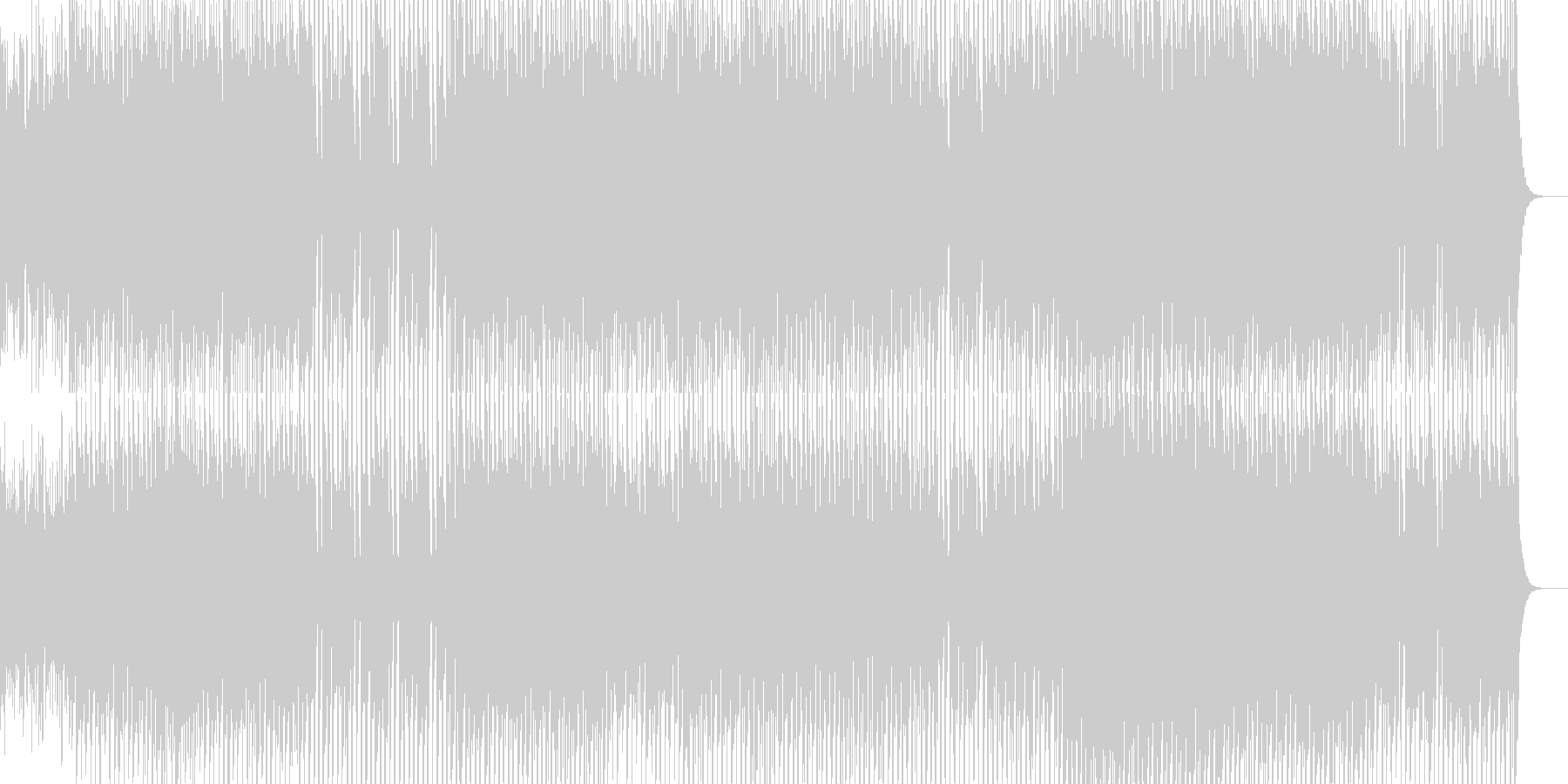 とにかく楽しくも緊迫感のある感じのイメ…の未再生の波形