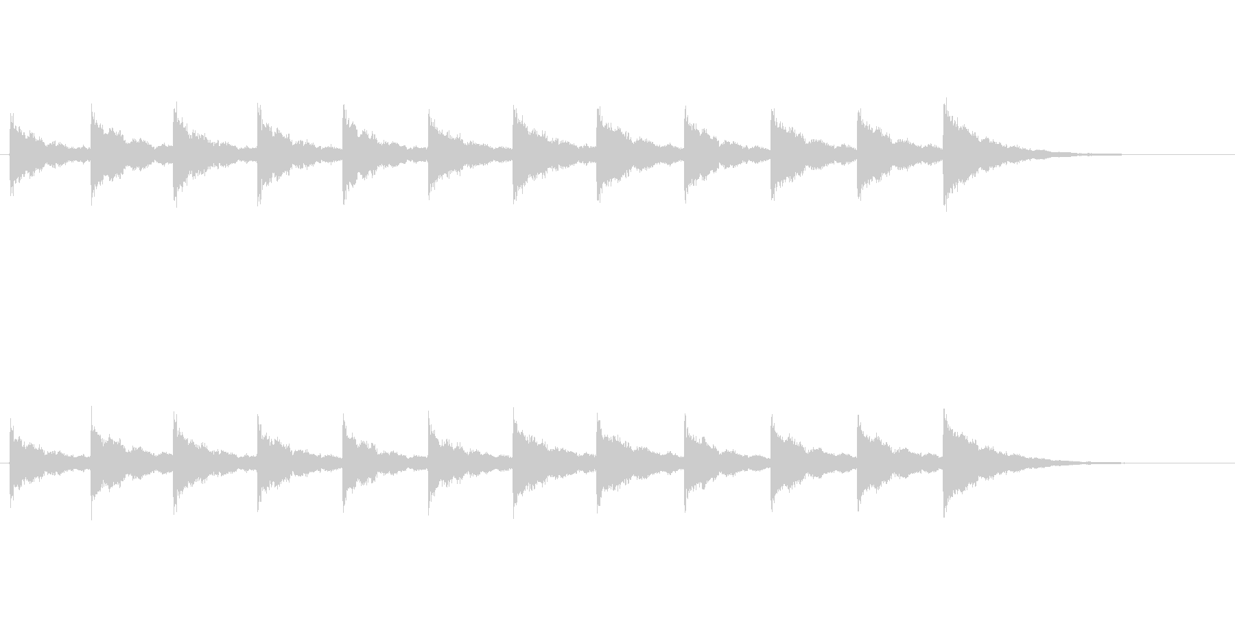 鐘の音 (12時)の未再生の波形