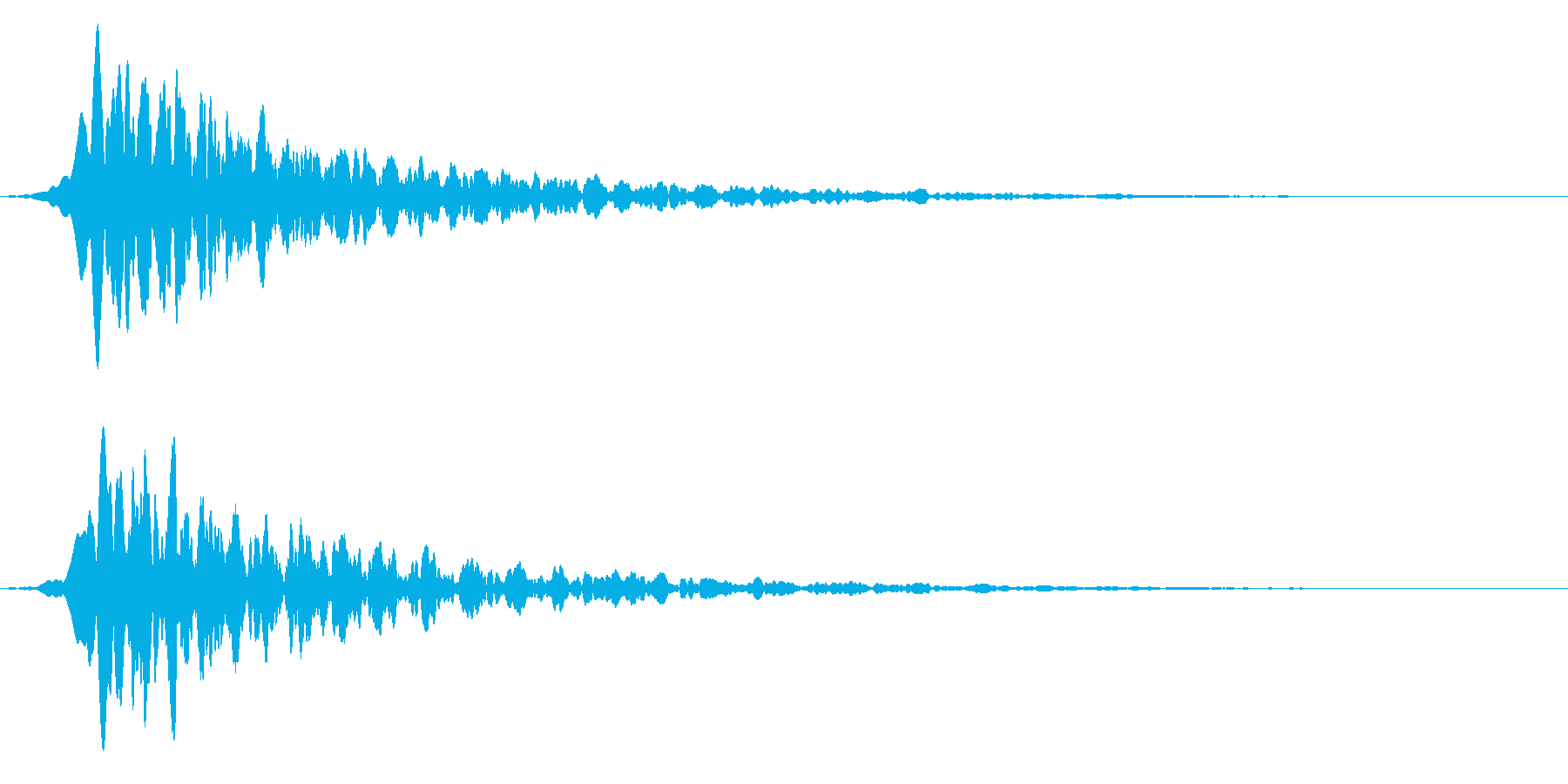 ヒュ〜⤵︎コミカルな落下する効果音に最適の再生済みの波形