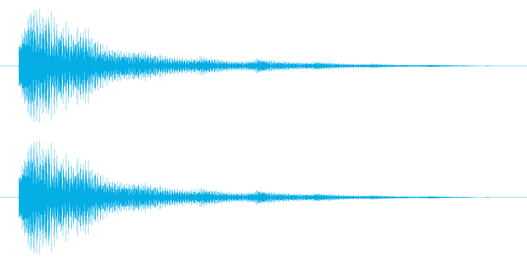トゥン・・・(残響)の再生済みの波形
