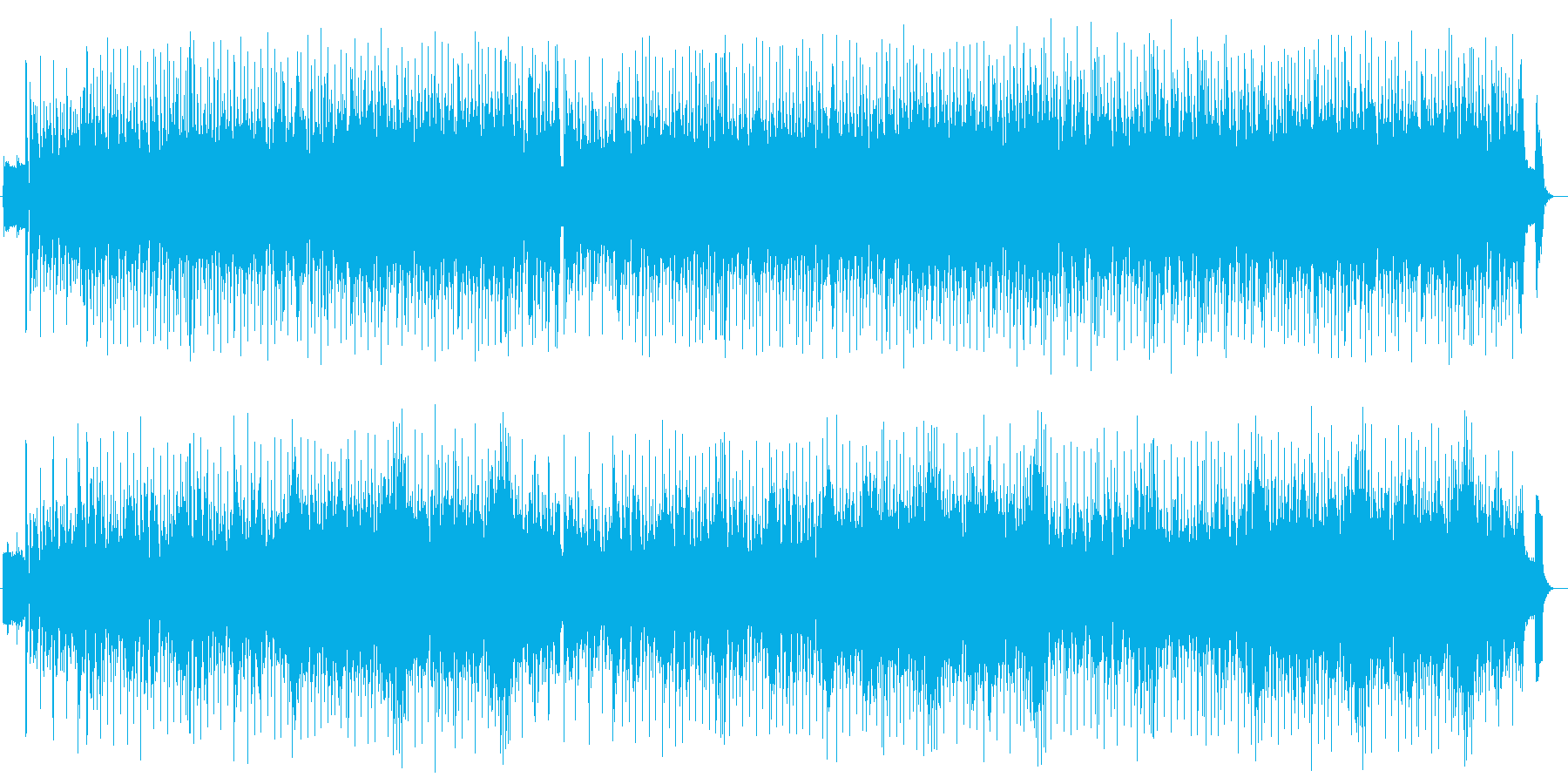 マジックショー風シンセサイザーピアノ曲の再生済みの波形