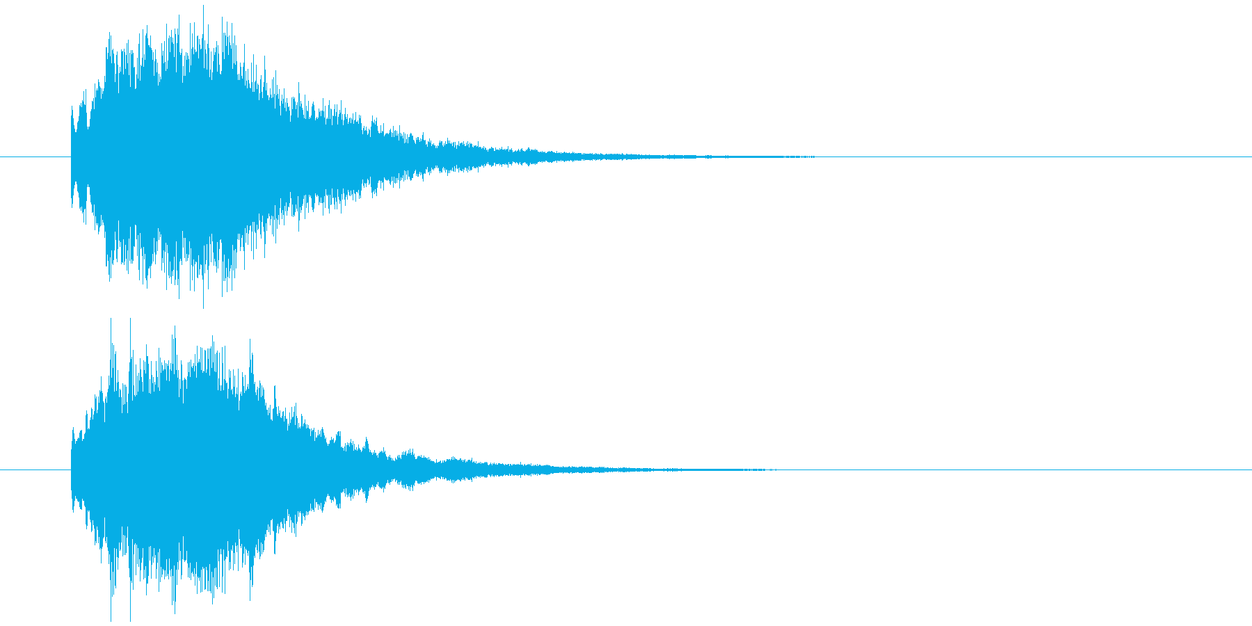 IT系効果音。2の再生済みの波形