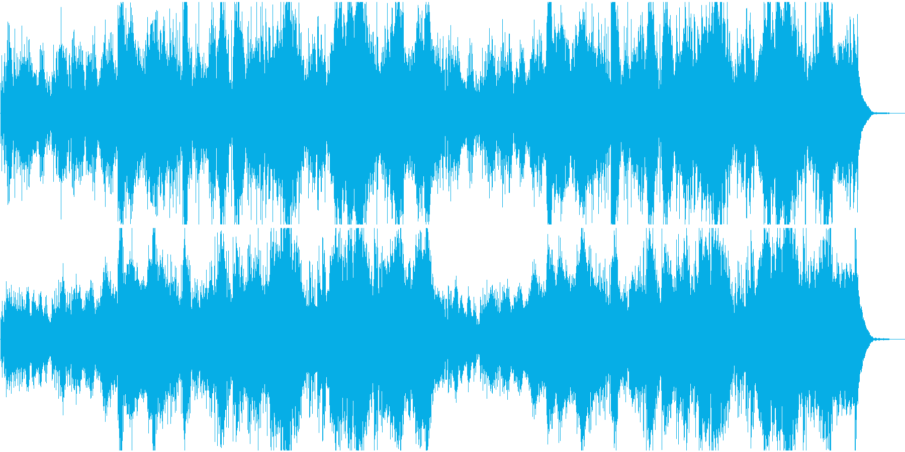 戦闘BGM シリアス系戦場の静けさの再生済みの波形