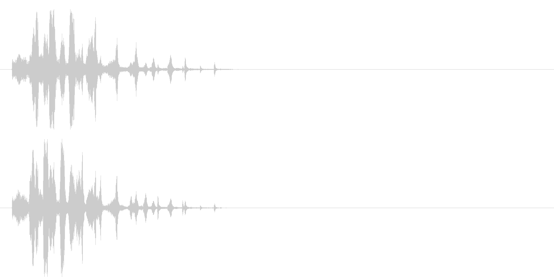 声 笑い声の未再生の波形