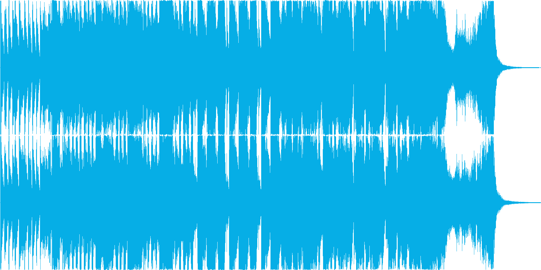 情報番組のおしゃれなオープニング曲の再生済みの波形