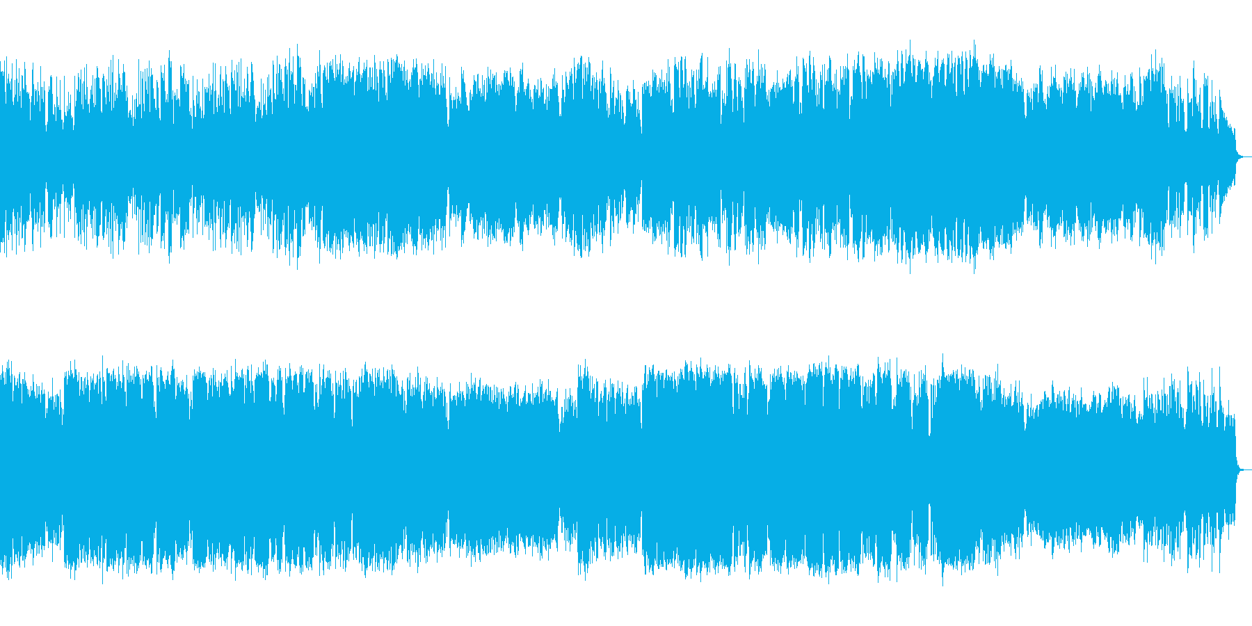 明るく壮大で疾走感のあるメロディアスな曲の再生済みの波形