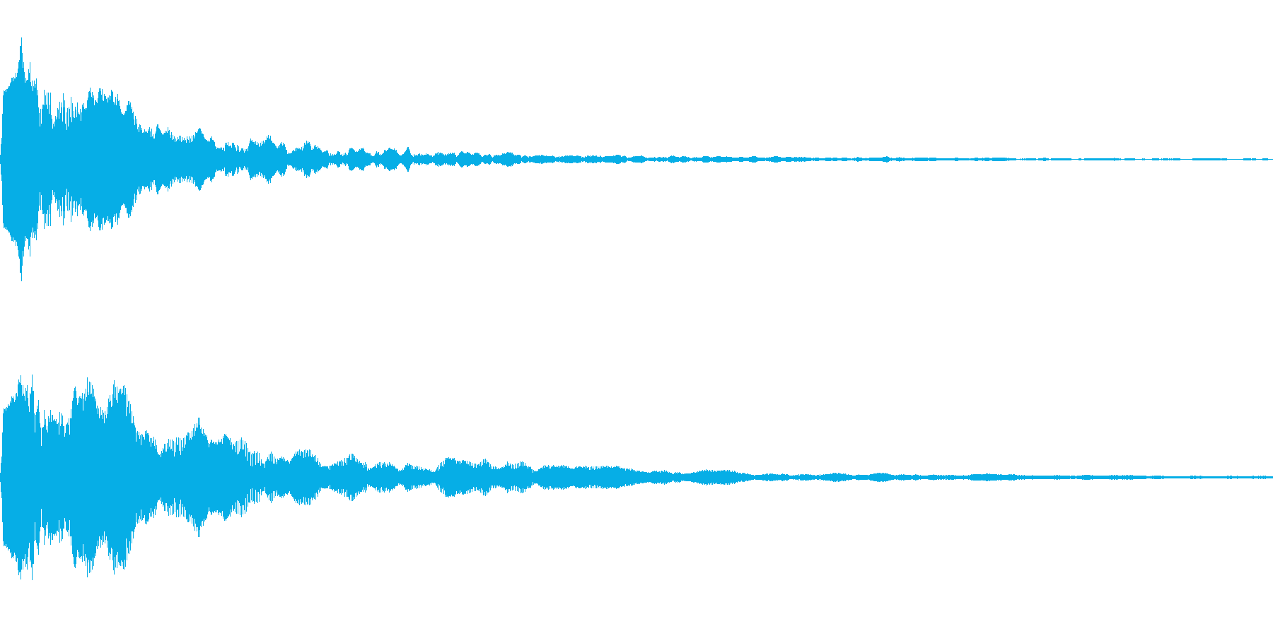決定音に使えそうな電子音の再生済みの波形