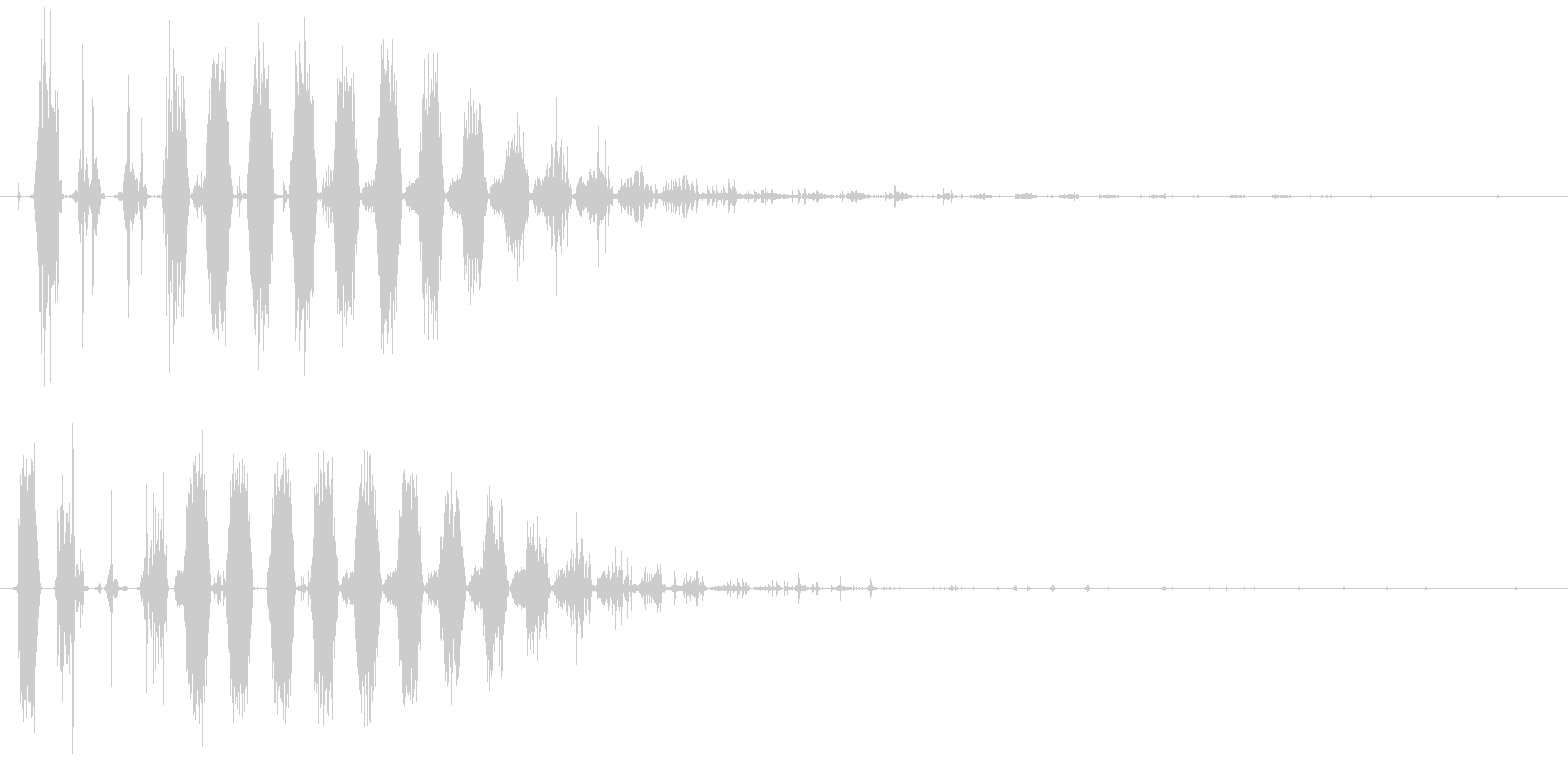 バリアを張る時の効果音・SEの未再生の波形