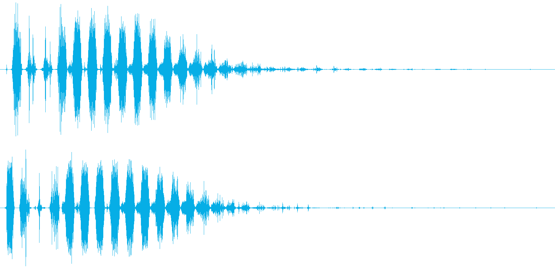 バリアを張る時の効果音・SEの再生済みの波形