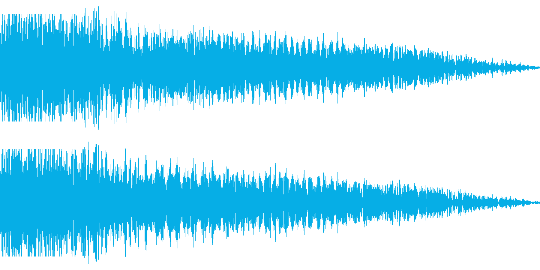 シャキーン(鋭い音)の再生済みの波形