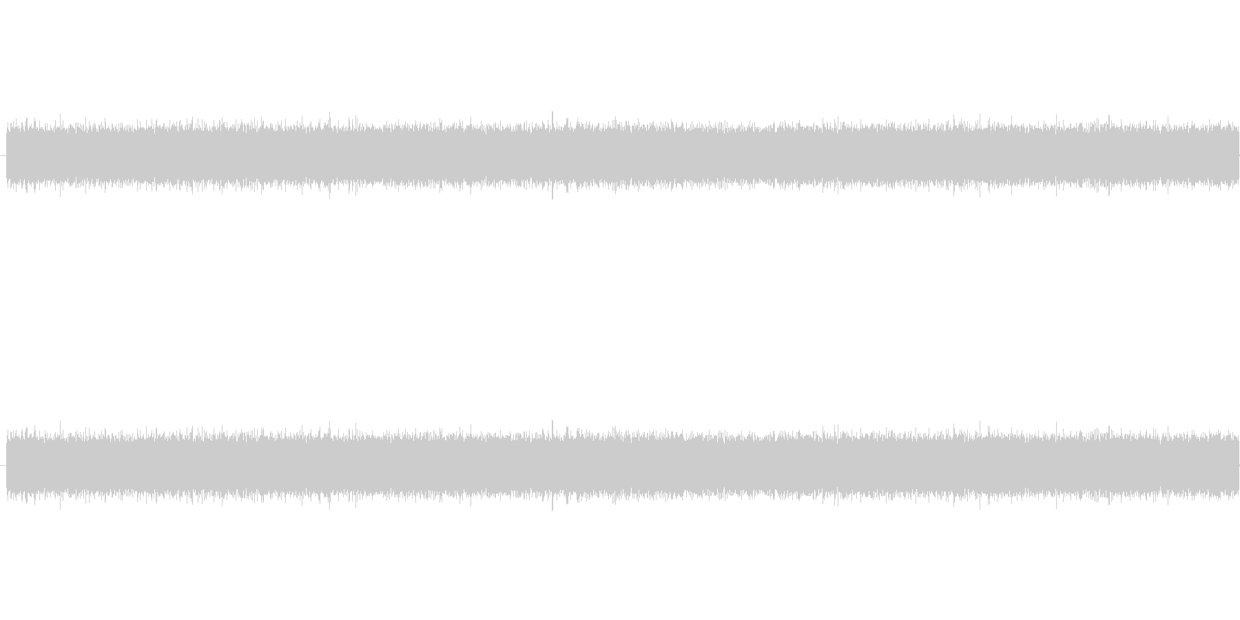 ザー、というノイズ音です。ラジオからサ…の未再生の波形