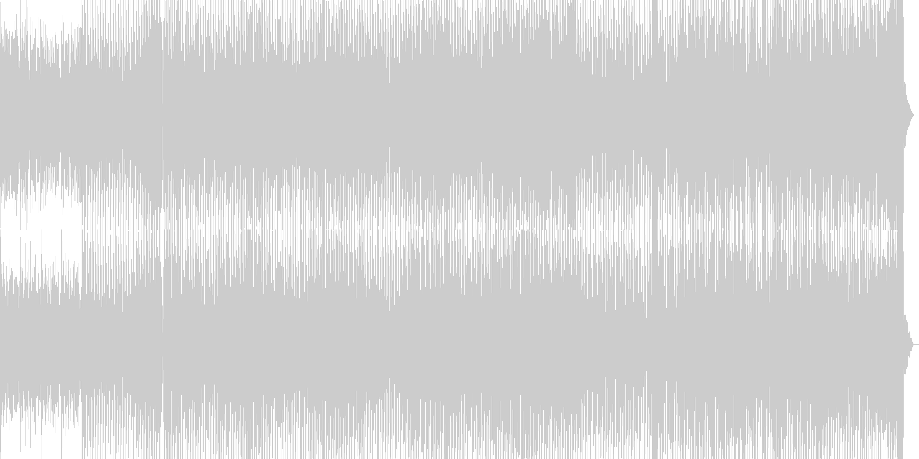 ミニマリズムがかっこいいテクノ曲の未再生の波形